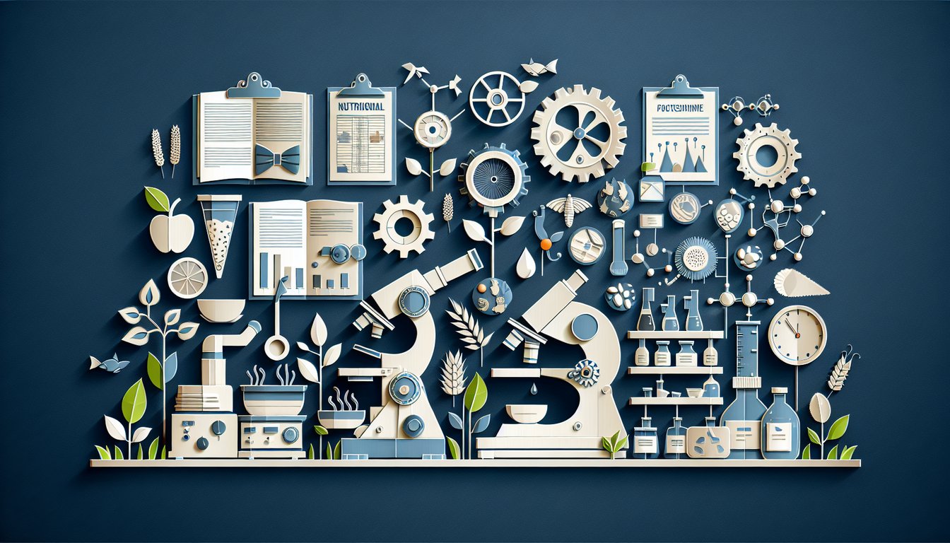 3D voxel art illustrating the Principles of Food Technology course