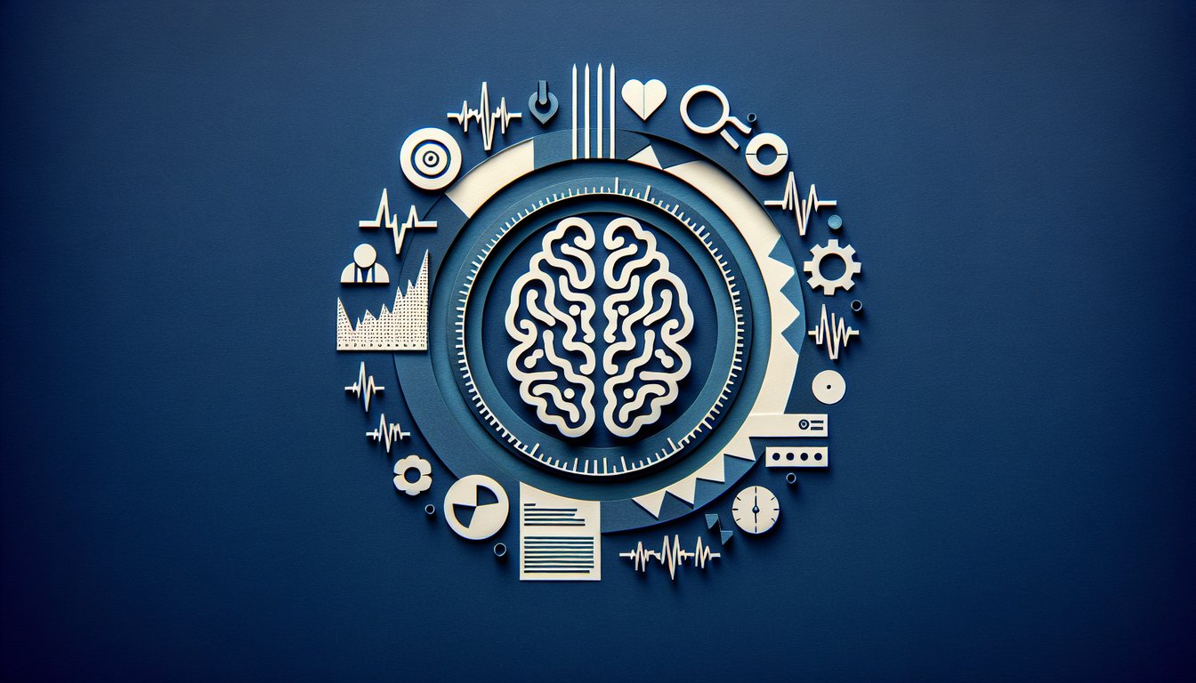Colorful paper art illustrating a fun EEG Knowledge Assessment Quiz