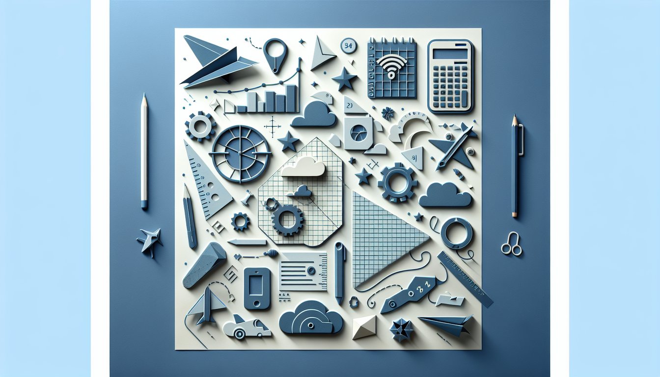 Paper art illustration for a plot coordinates quiz on a dark blue background