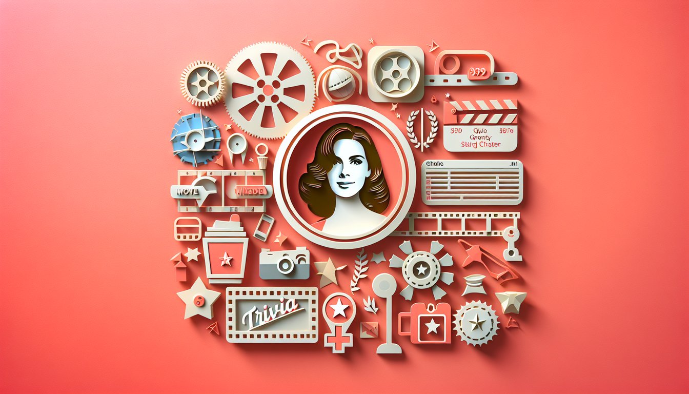 Coral background paper art promoting Charlize Theron autobiography quiz testing knowledge of her life movies milestones