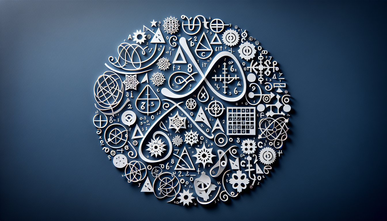 3D voxel art representing Honors Abstract Algebra course material