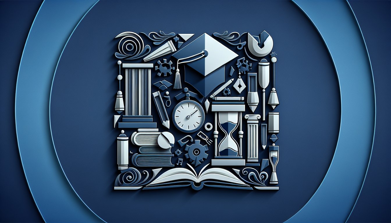 Paper art illustration for quiz on challenging exam bonus questions strategies on dark blue background