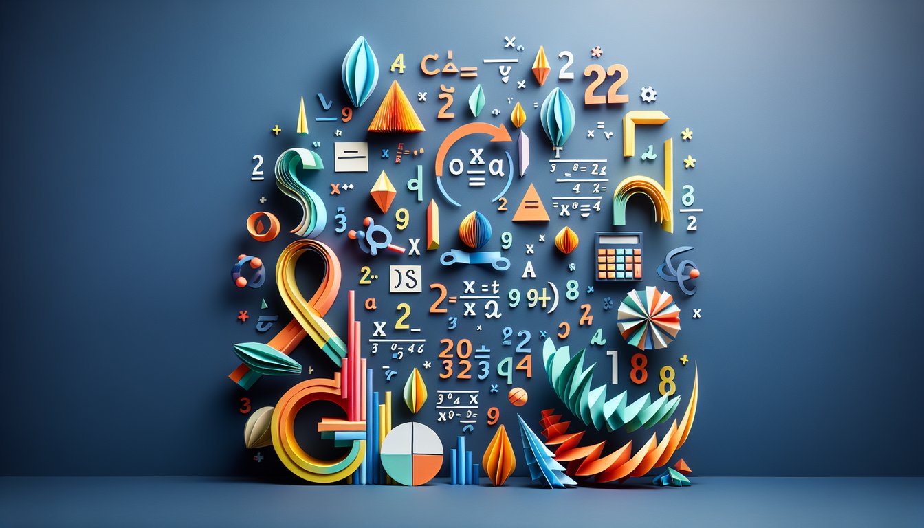 Paper art depicting a dynamic high school algebra quiz, The Radical Simplification Showdown.