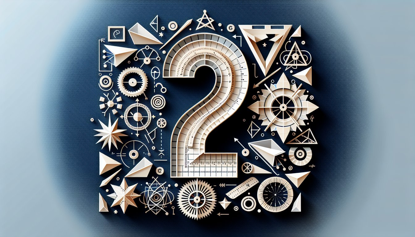Colorful paper art promoting Tangent or Not high school geometry quiz.