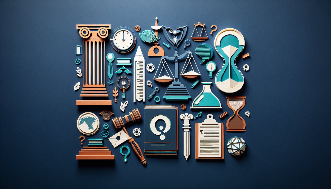 Colorful paper art promoting an engaging AP Government and History trivia quiz.