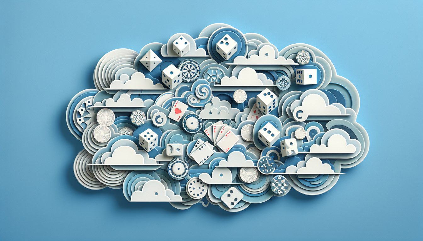 Paper art illustration showing quiz on sky blue background with conditional probability questions and instant scoring