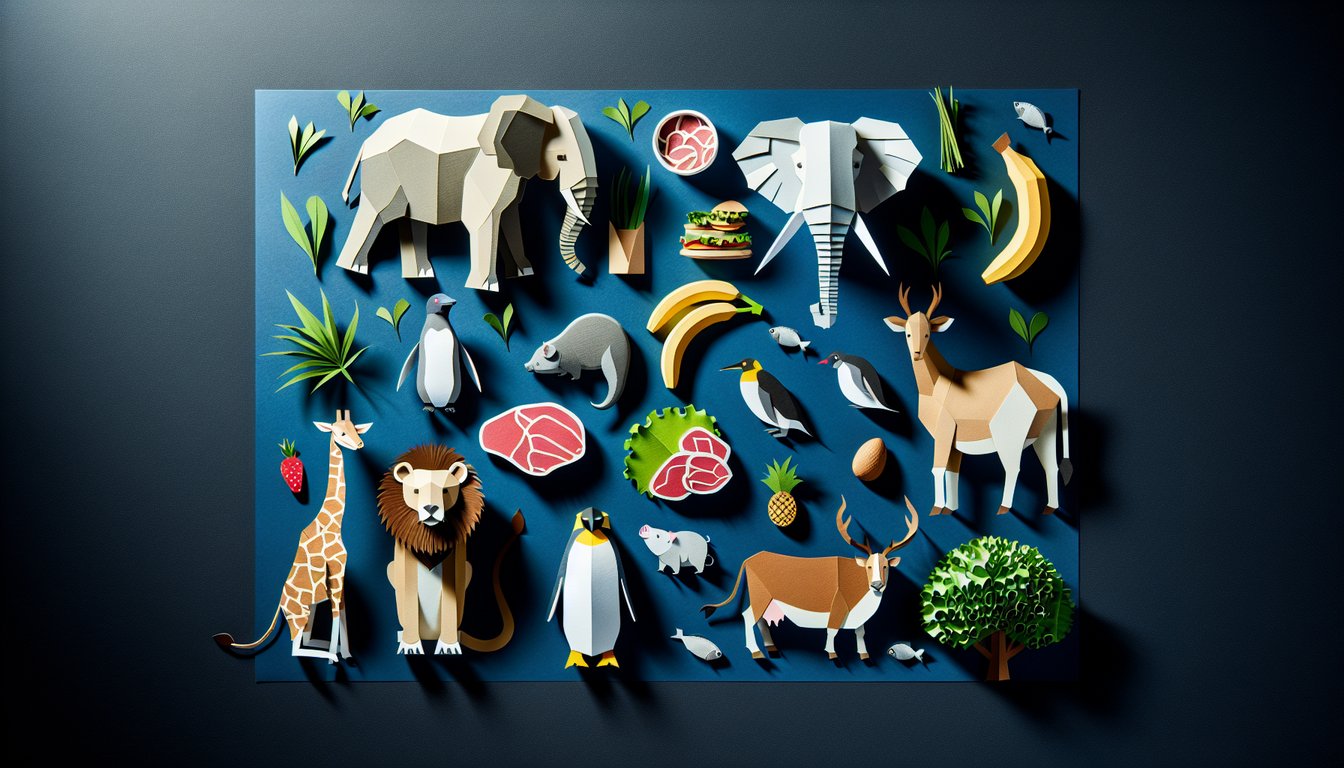 3D voxel art showcasing the study and importance of Animal Nutrition.