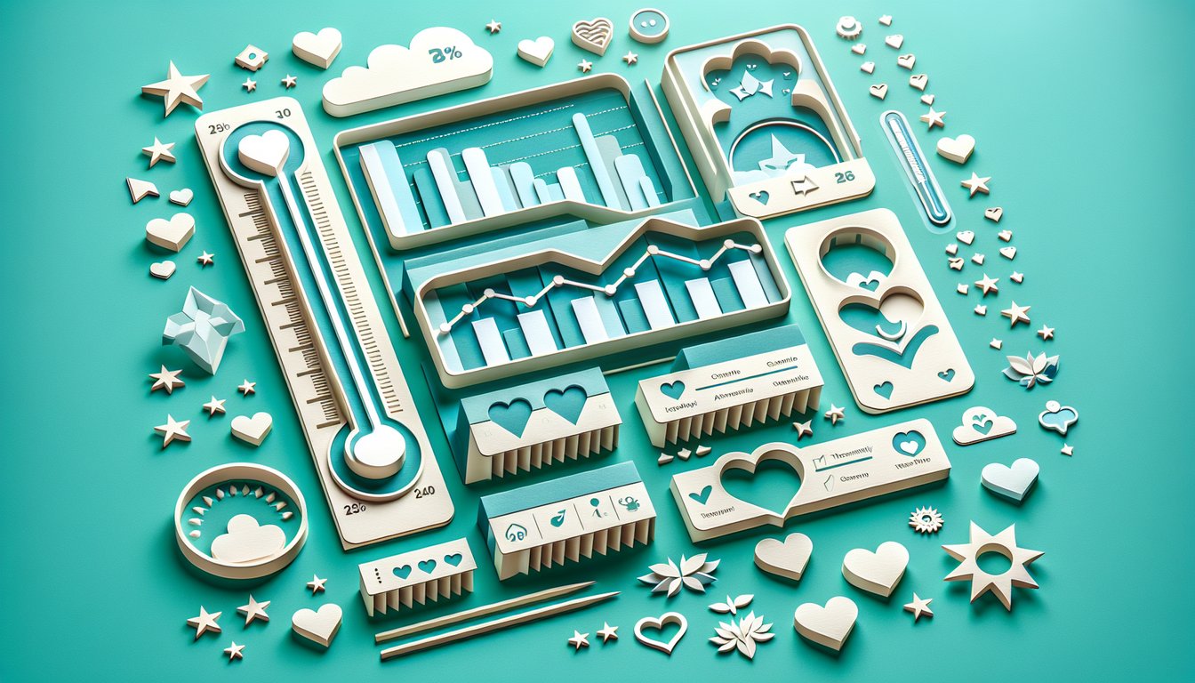 Paper art illustration for How Hot Are You quiz revealing seduction level on teal background