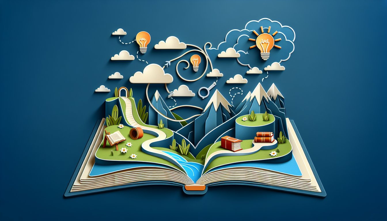 Paper art illustration for Conocer vs Saber quiz on a dark blue background