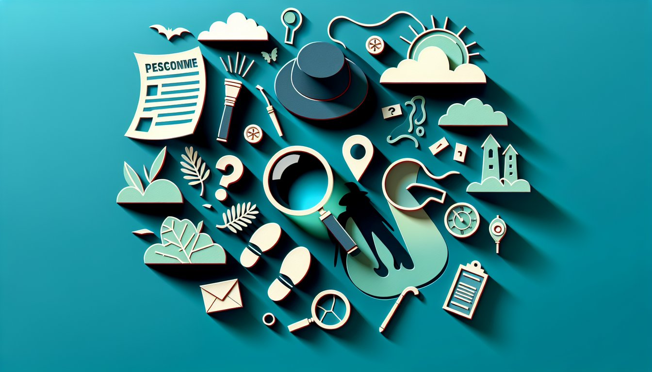 Paper art illustration for Scooby Doo personality quiz on teal background