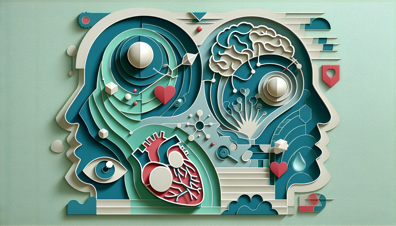Paper art illustration for a quiz about understanding emotions and reasons for crying on a teal background.
