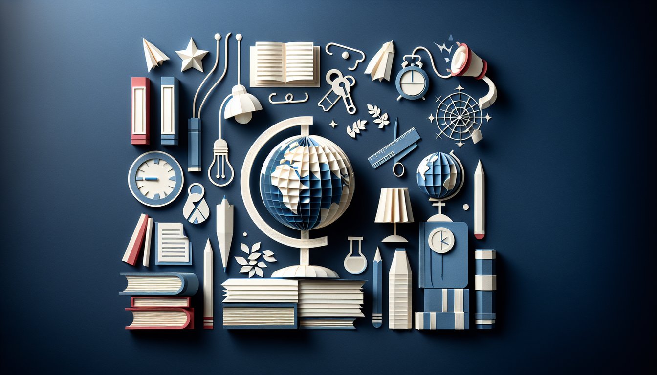 Colorful paper art promoting the Ace Unit 5 Challenge, a comprehensive high school quiz.