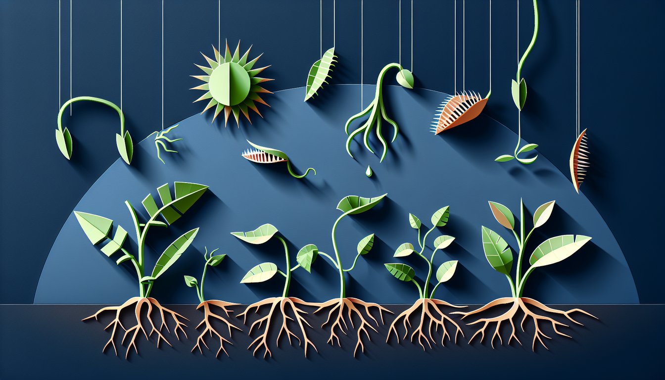 3D voxel art illustrating the course on Intelligent Behavior of Plants