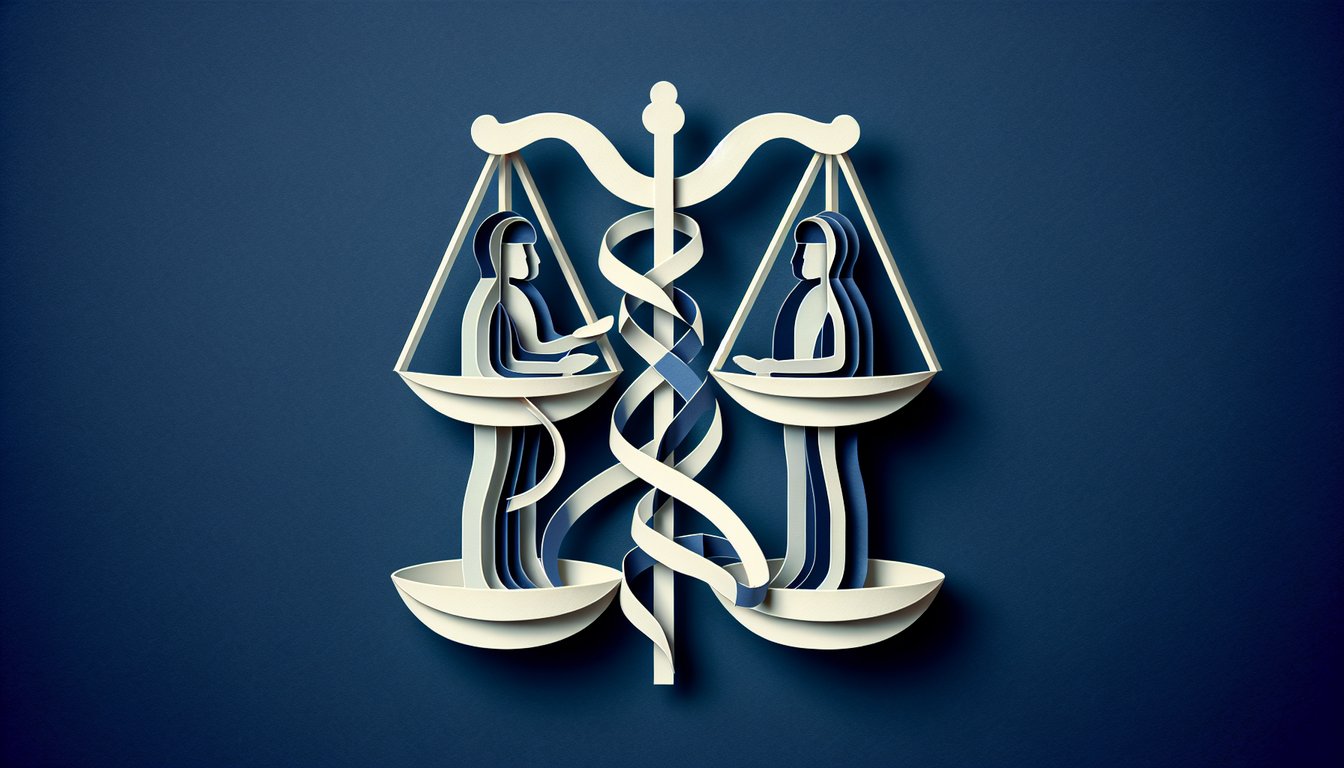 Paper art illustration for relationship self-assessment quiz on dark blue background