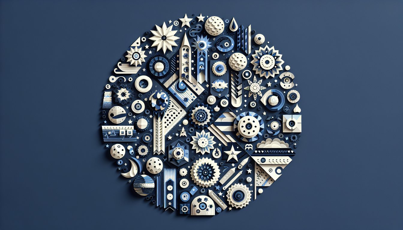3D voxel art showcasing the Type and Image course in high-quality graphics