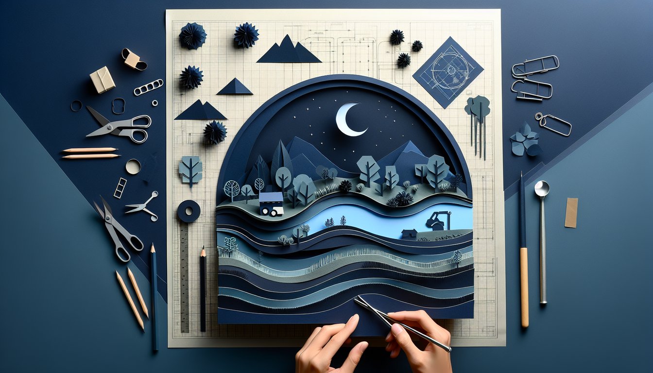 3D voxel art showcasing the Landform Design and Construction course content