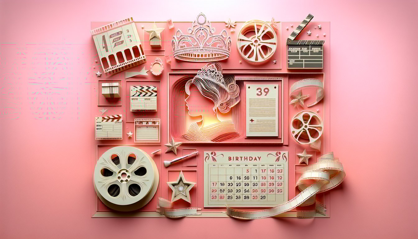 Paper art illustration for Rachel McAdams quiz testing knowledge from Mean Girls to her DOB facts on coral background