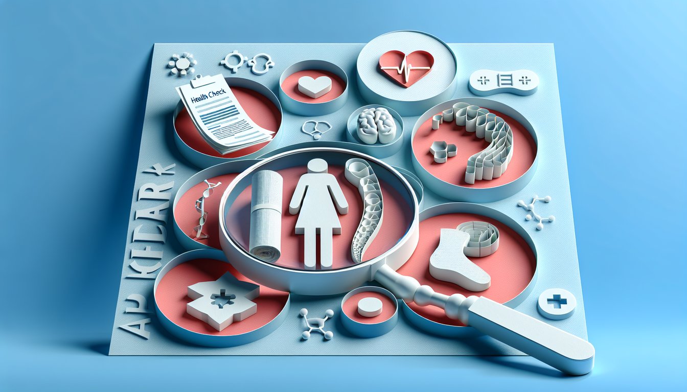 Paper art illustration for lupus self-test quiz highlighting symptoms such as fatigue, joint pain, and rash on sky blue background