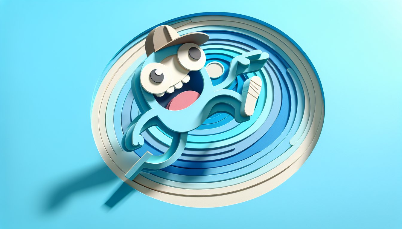 Paper art style Family Guy personality quiz on sky blue background featuring cartoon character cutouts and quiz banner
