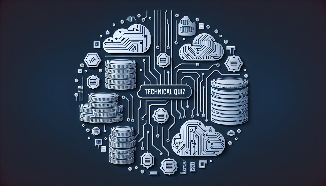 Colorful paper art depicting a fun and engaging In-Memory Database Technical Quiz.