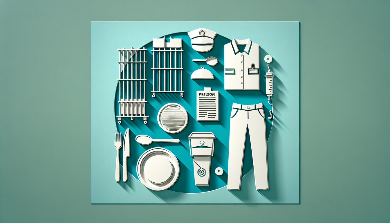 Paper art illustration for Orange Is the New Black character quiz on teal background