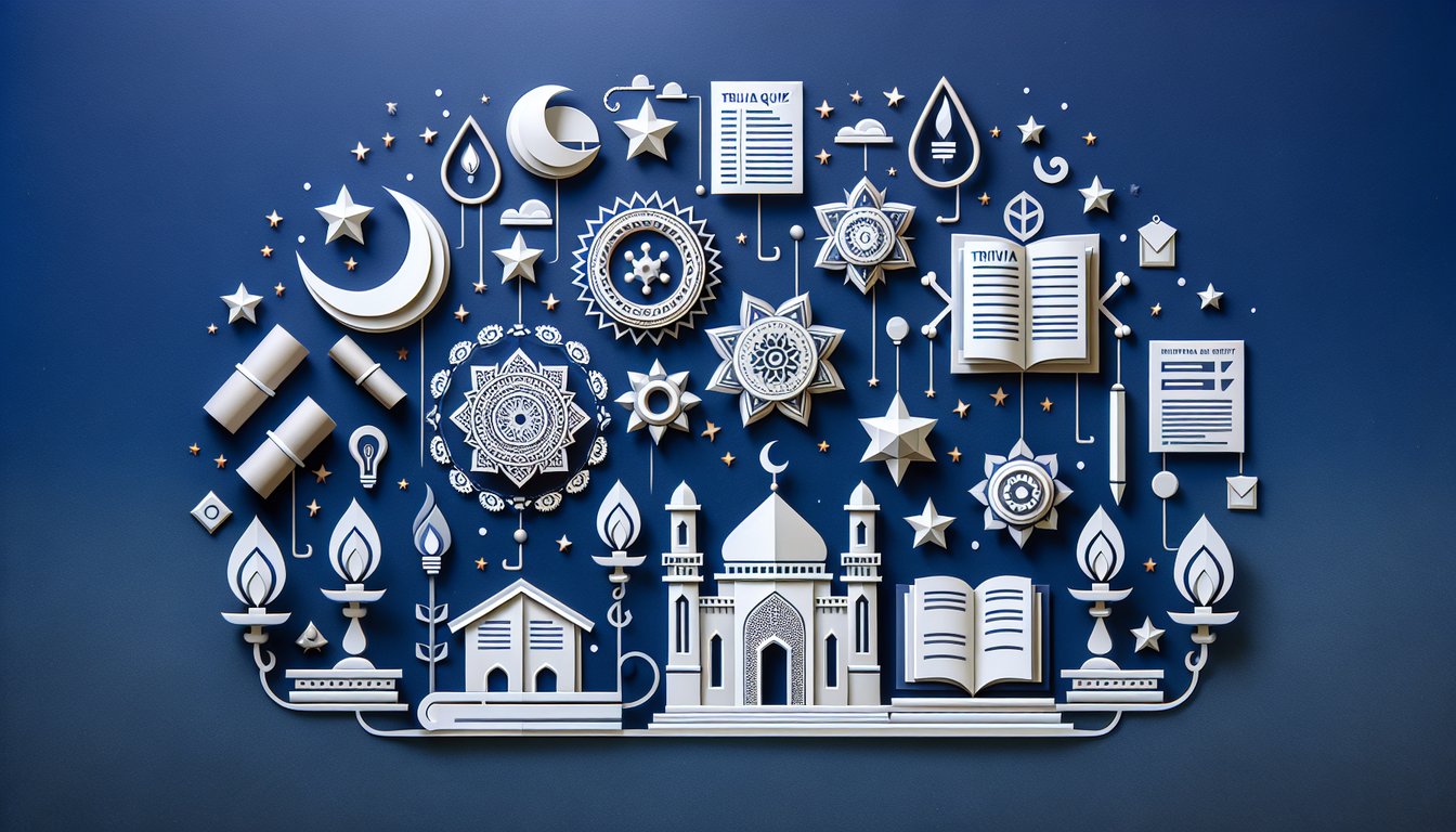 Colorful paper art depicting elements related to Rituals and Protocol Training Quiz.