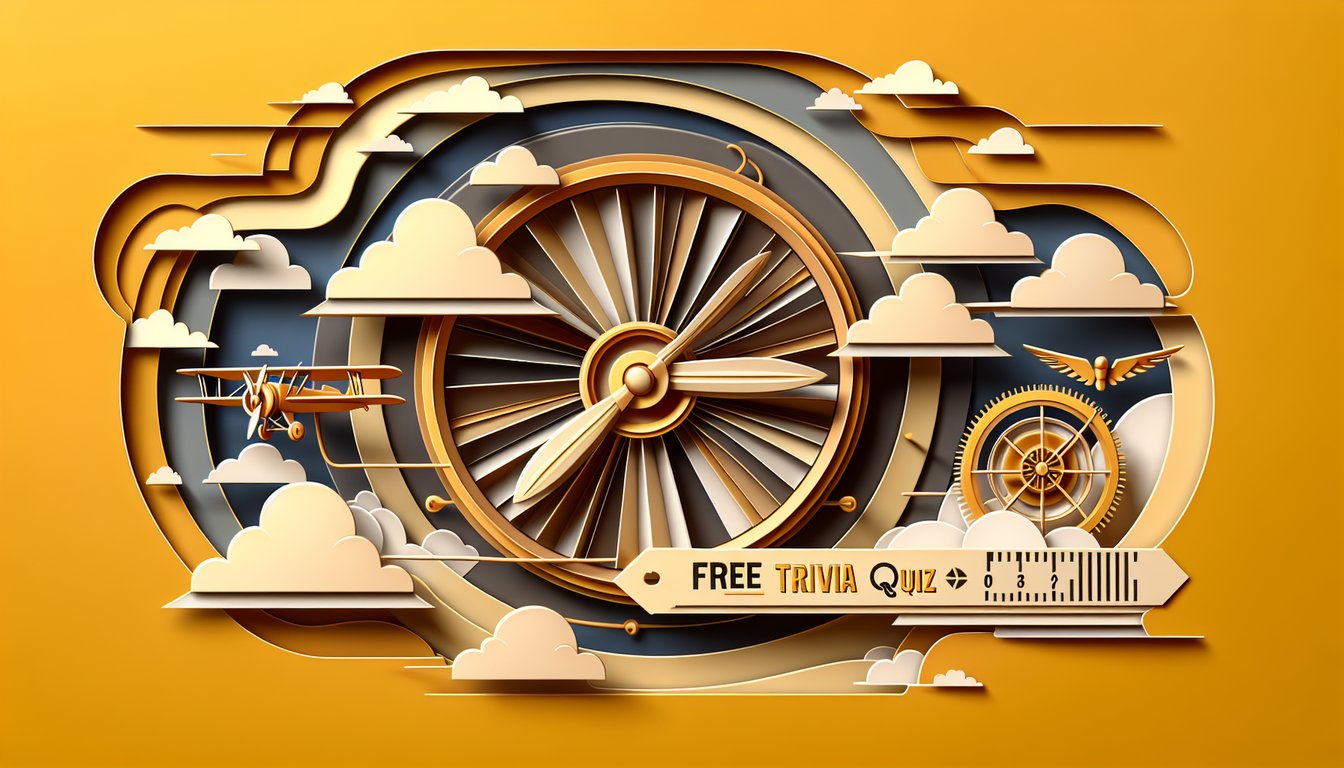 Paper cut style fighter jets pilot goggles call sign tags film strip question marks on golden yellow background
