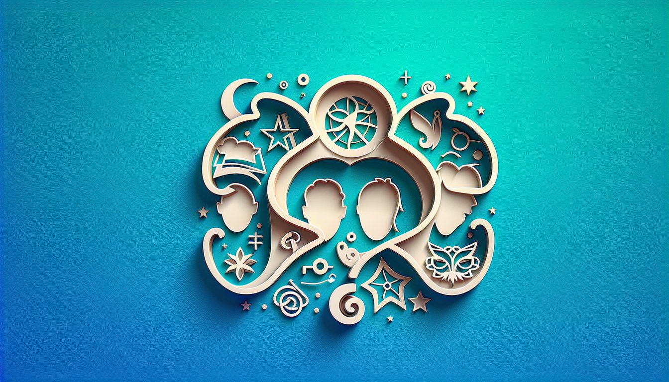 Paper art illustration for Sturniolo Triplet quiz on a teal background
