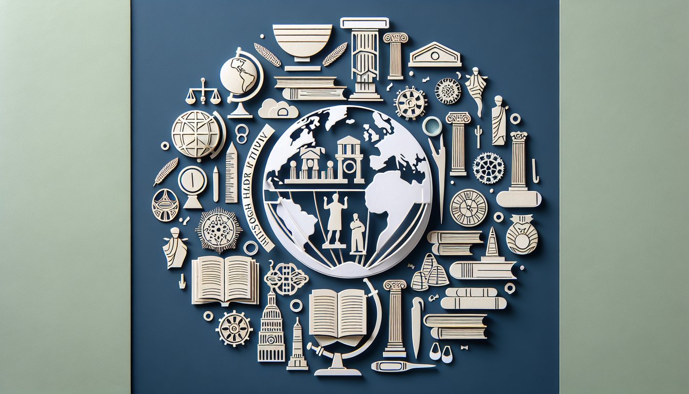 Paper art depicting a trivia quiz for high school history students called Historia Correcto o Incorrecto.