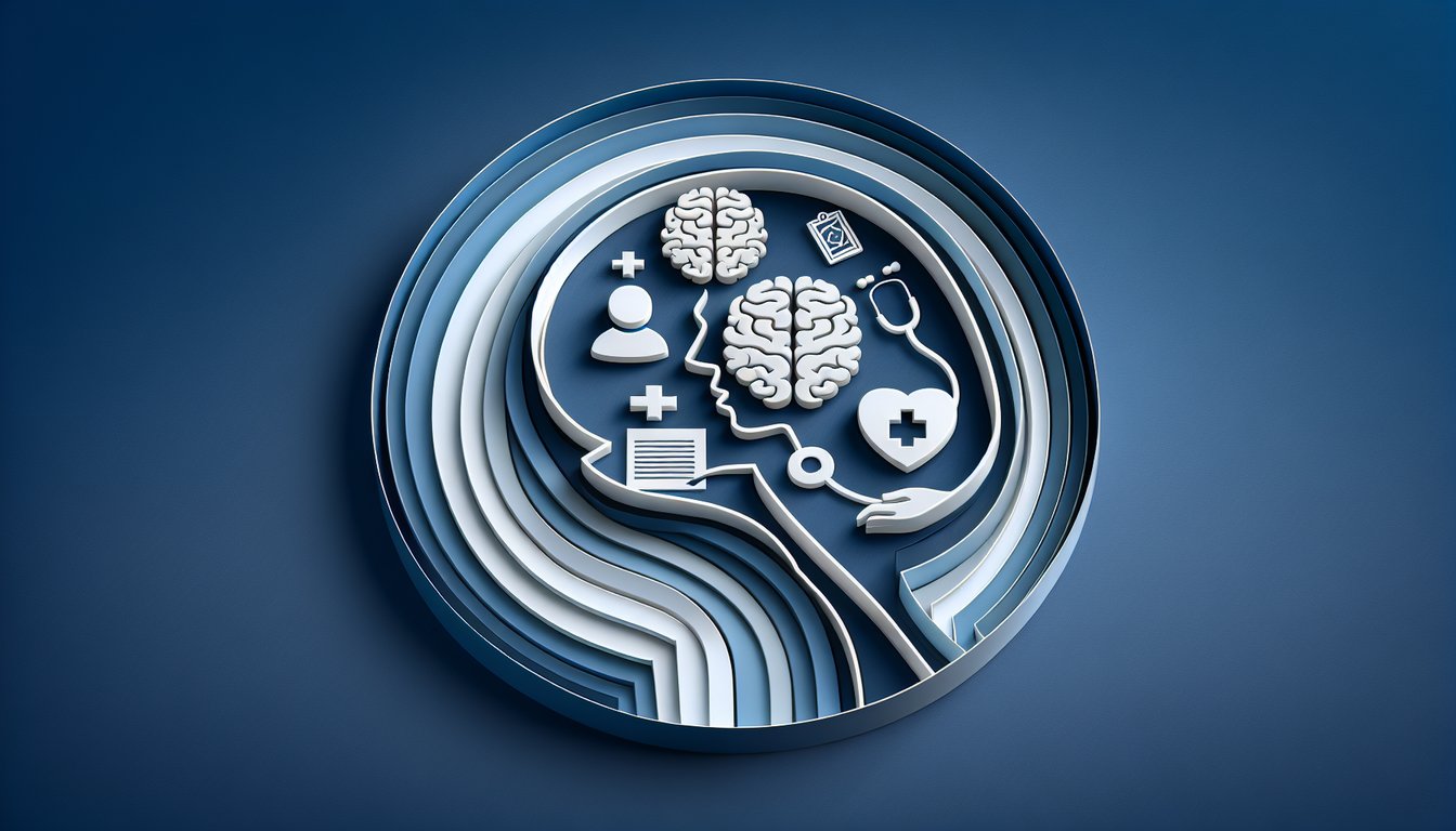 Paper art showing palliative care NCLEX quiz with end of life care icons score tracking and expertise boost on dark blue background