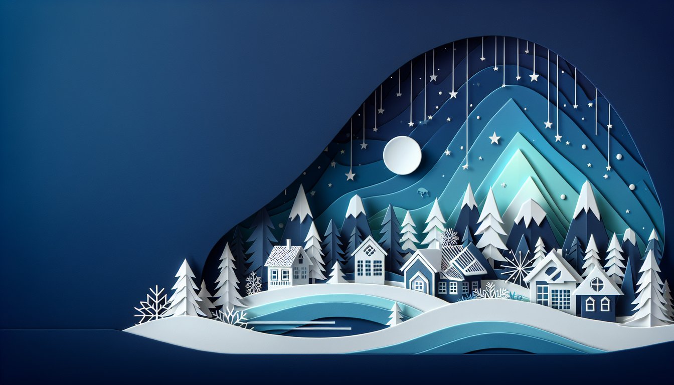 Colorful paper art illustrating a quiz about beginner Finnish language