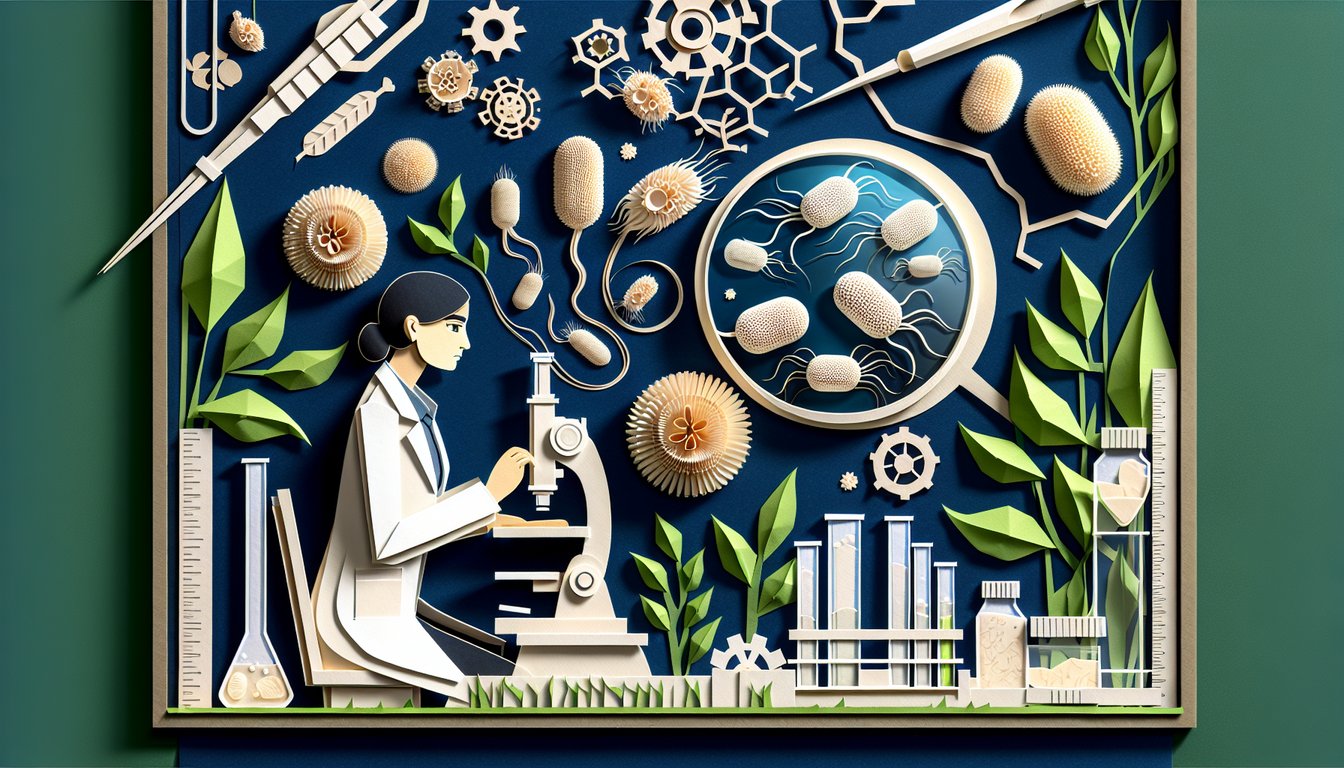 3D voxel art illustrating Applied Biology for Agricultural and Biological Engineers course