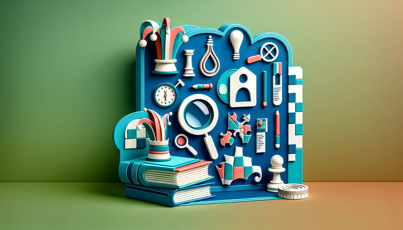 Paper art silhouettes of How I Met Your Mother cast with props on a teal background for a fun character quiz