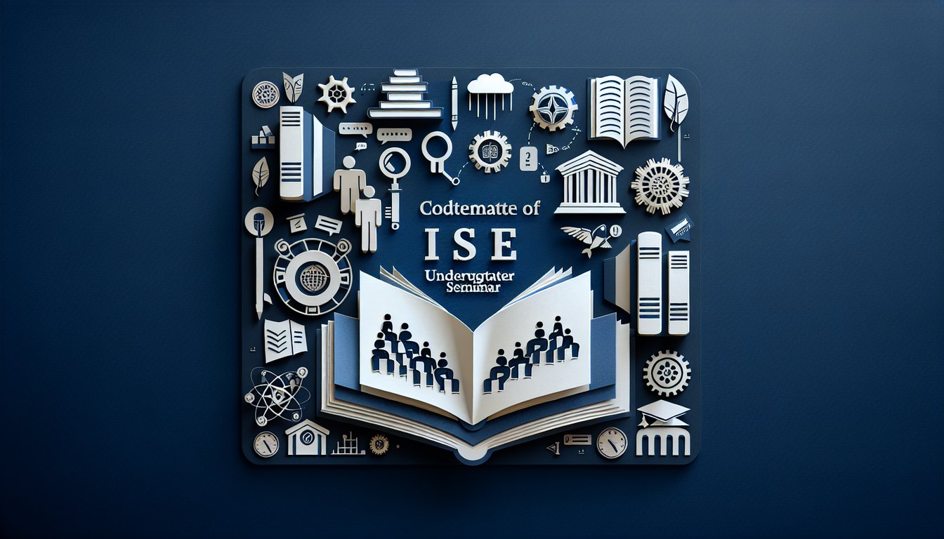 3D voxel art showcasing ISE Undergraduate Seminar course content