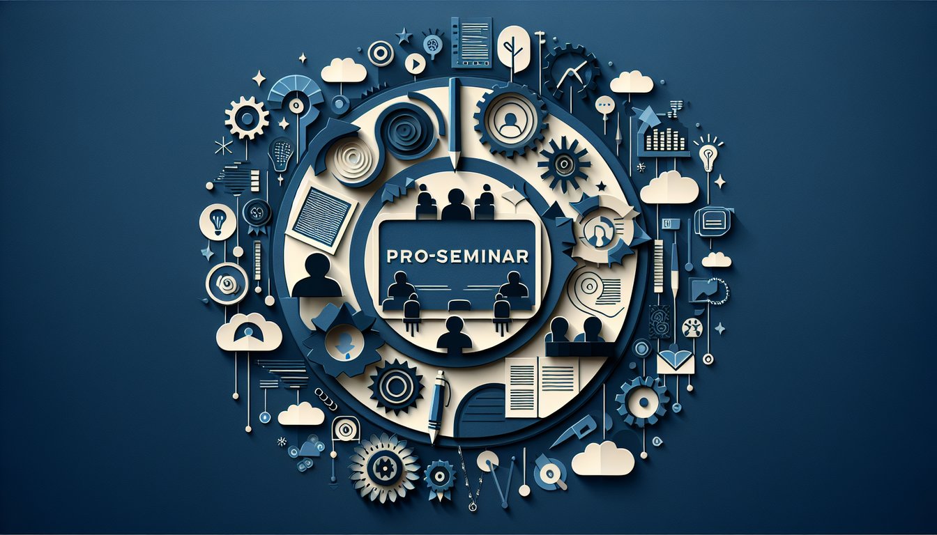3D voxel art representation of the Proseminar course in high quality