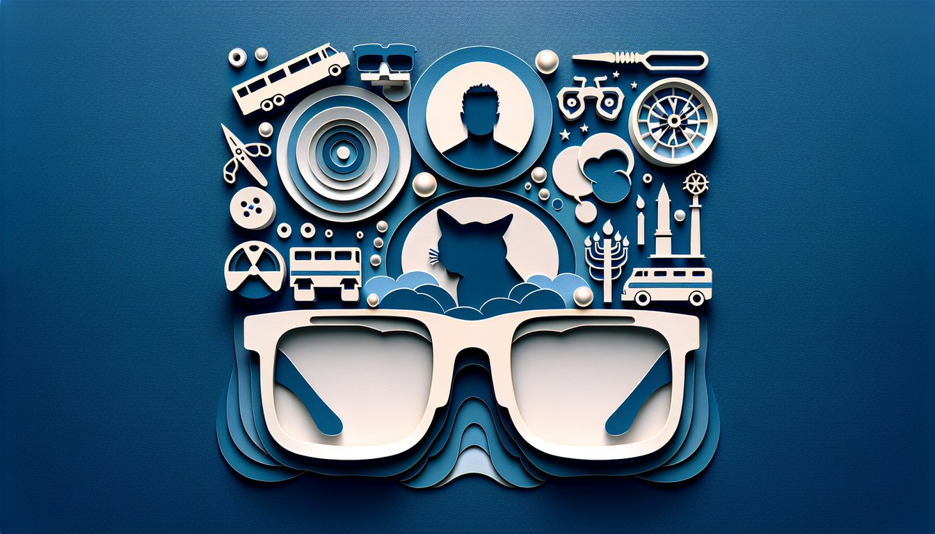Paper art illustration for Trailer Park Boys trivia quiz on dark blue background