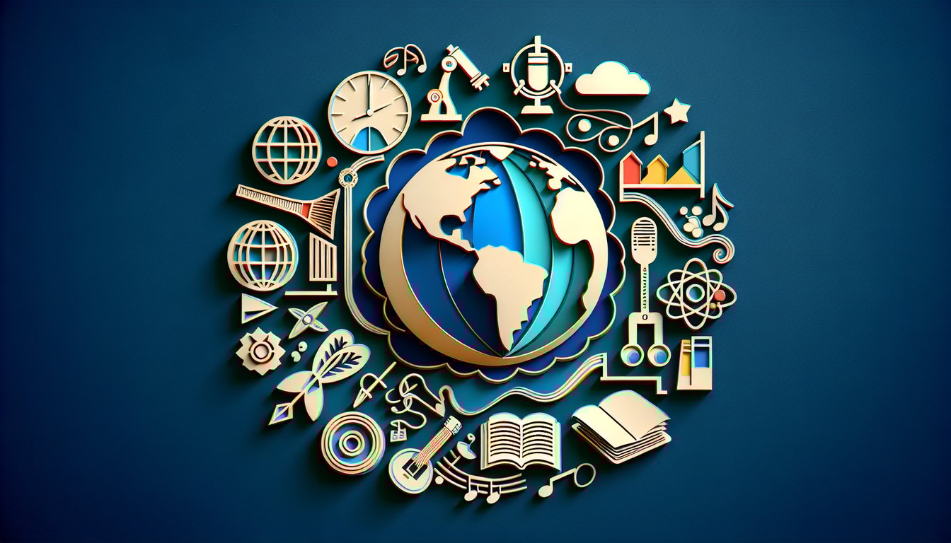 paper art brain, light bulbs, question marks, books on dark blue background quiz challenge.