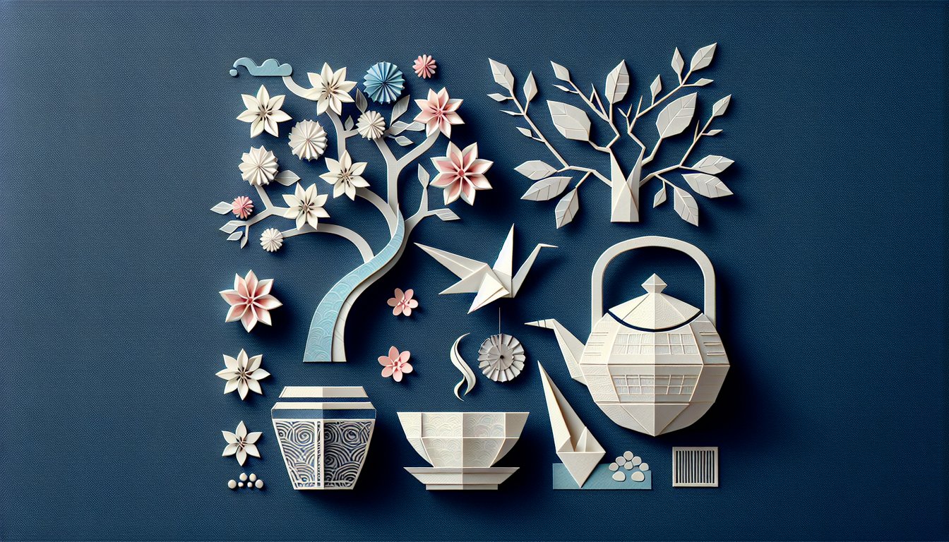 3D voxel art representing Intro to Japanese Culture course, showcasing high-quality graphics