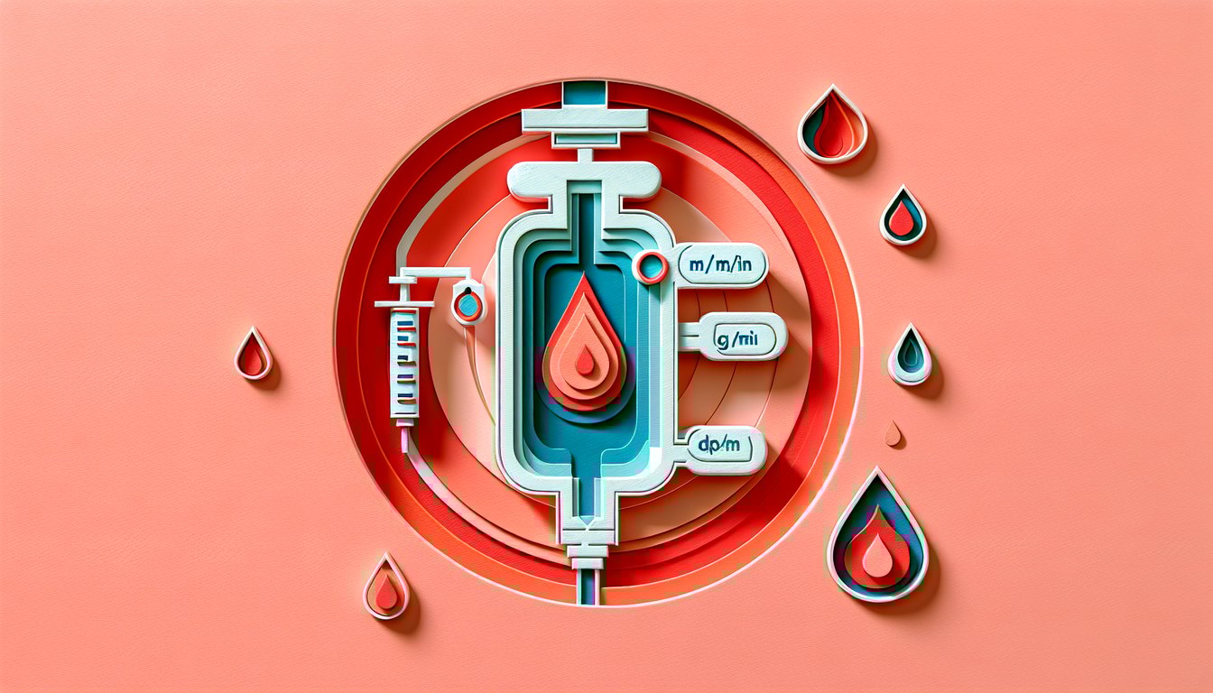 Paper art illustration for free IV flow rate skills quiz with gtt questions and mLmin conversions on coral background.