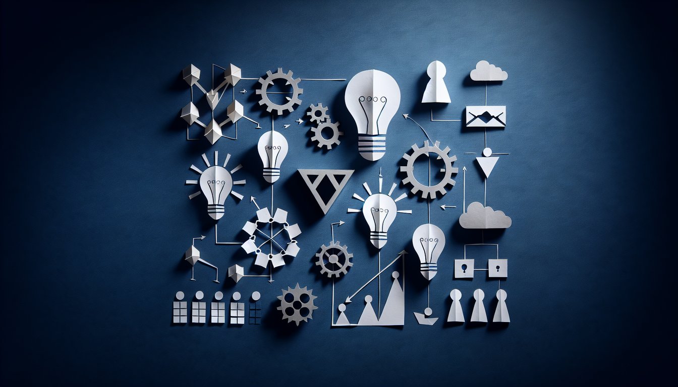 3D voxel art illustrating Game Theory course concepts and strategies