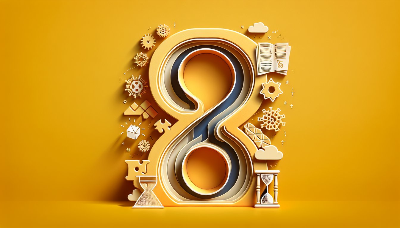 paper art style illustration for scored colon usage quiz on golden yellow background with playful punctuation shapes