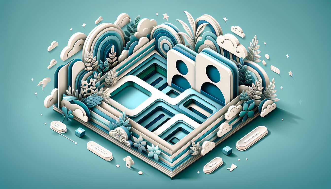 Paper art illustration for Am I Popular Quiz on teal background, offering insights to boost social skills.