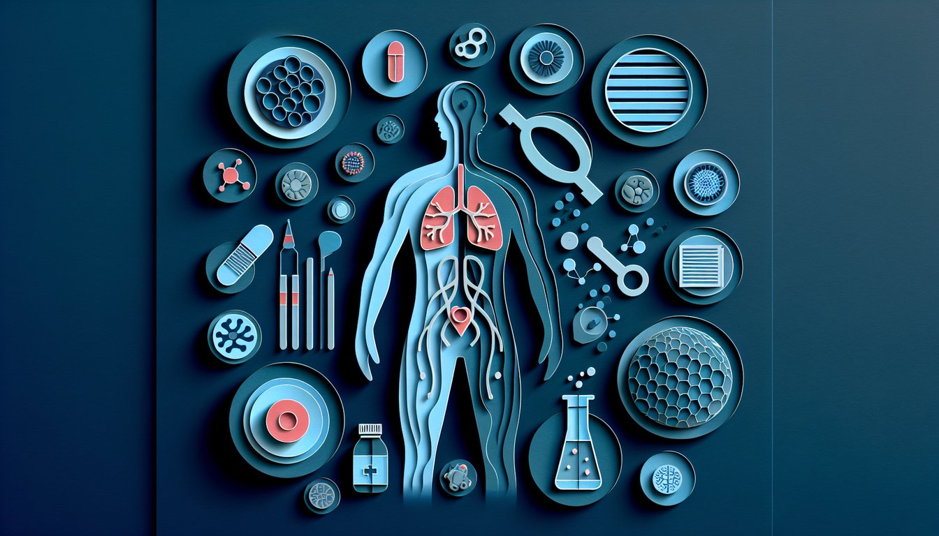 Paper art representing a trivia quiz on male anatomy for high school biology students.