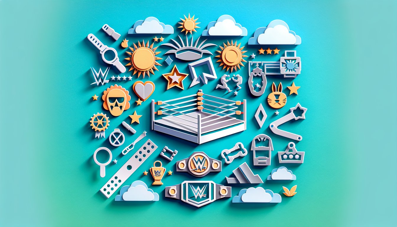 Illustration of WWE-themed personality quiz on a teal background