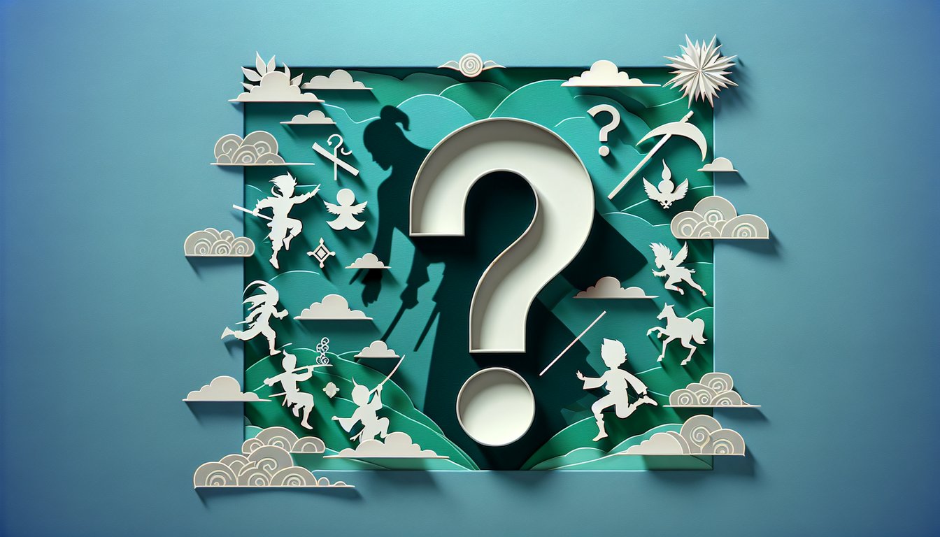 Paper art illustration of Tekken 8 quiz featuring character silhouettes and match prompts on teal background