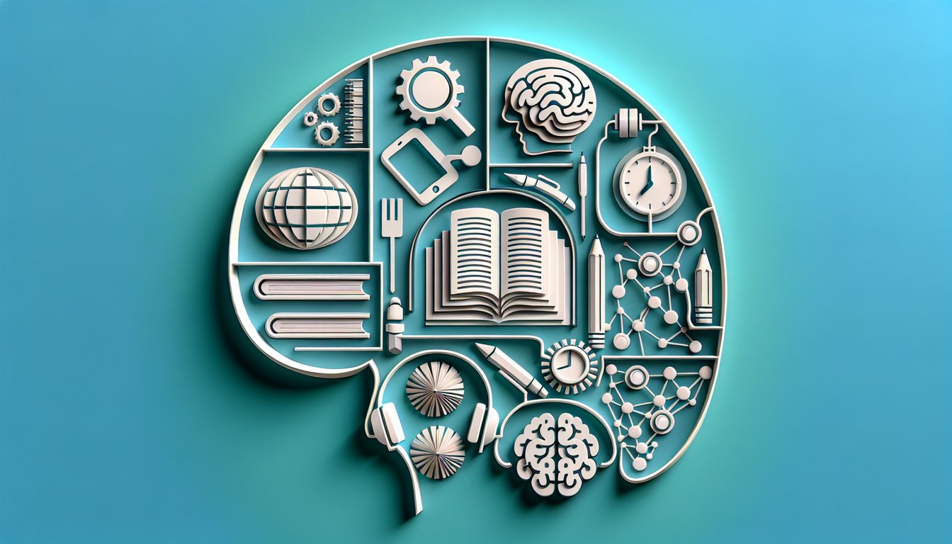 paper art illustration for Spanish quiz on imperfect of doler verb conjugation challenge on teal background