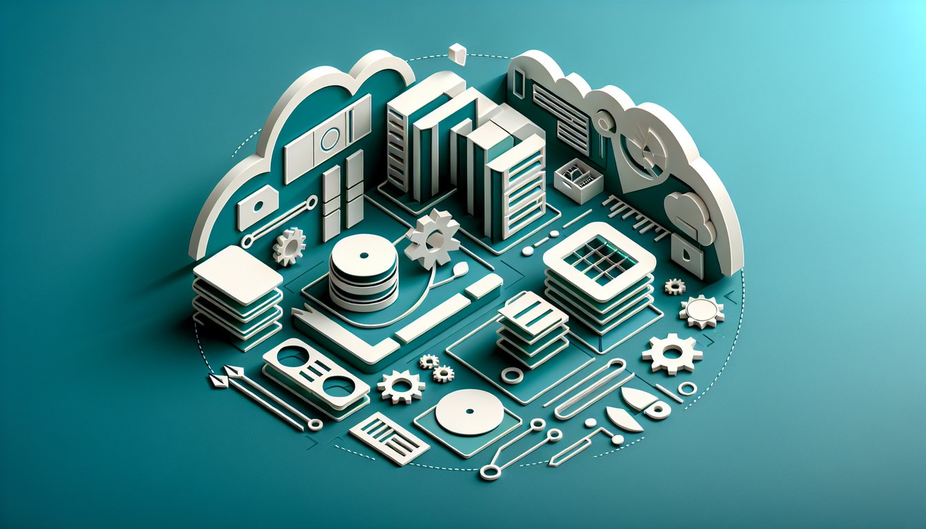 Paper art illustration representing Windows disk management quiz on a teal background
